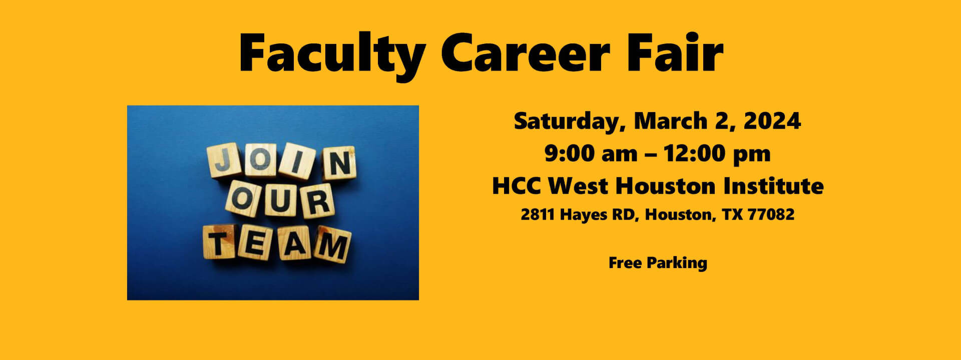 2024 HCC Faculty Career Fair - Houston Community College