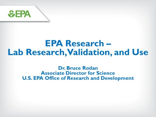 EPA Research Presentation by Dr. Bruce Rodan