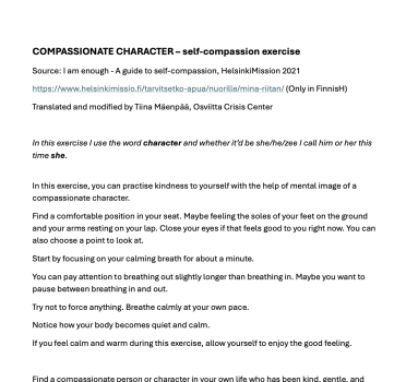 Compassionate Excercise